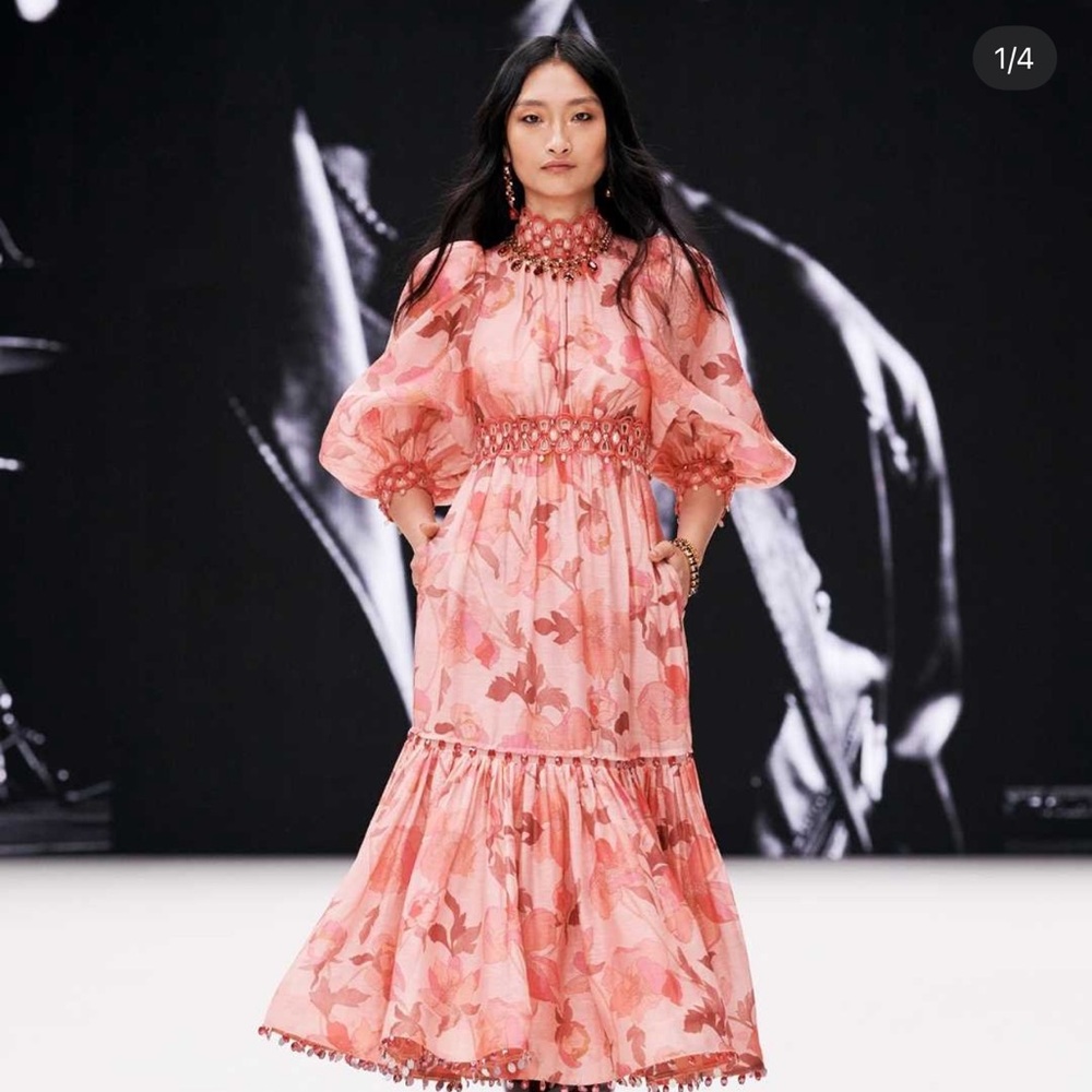 Zimmermann Pink Floral Maxi Dress